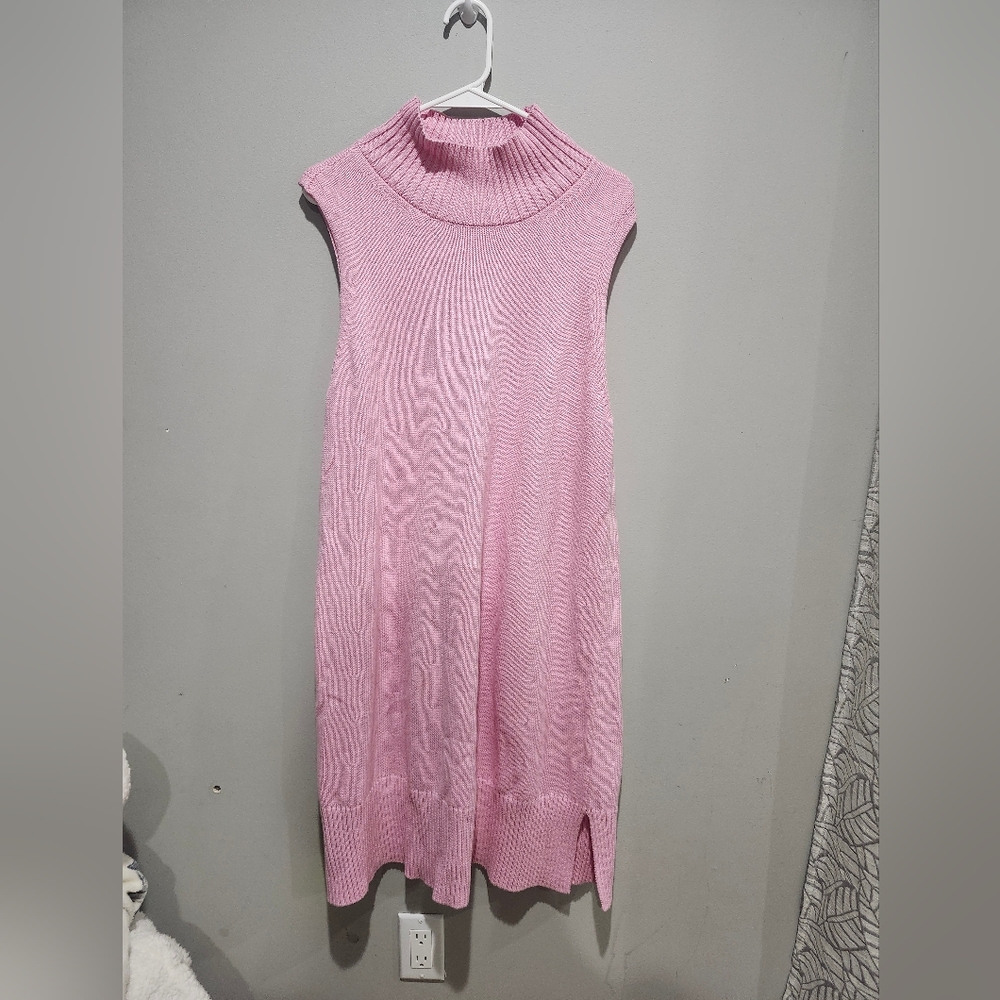 Free Assembly Pink Knit Turtleneck Dress Size XXL